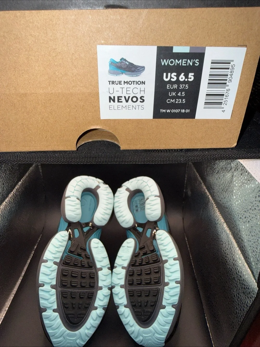 Size 6.5 - True Motion Wmns U Tech Nevos Elements Black/Blue Light/Castlerock